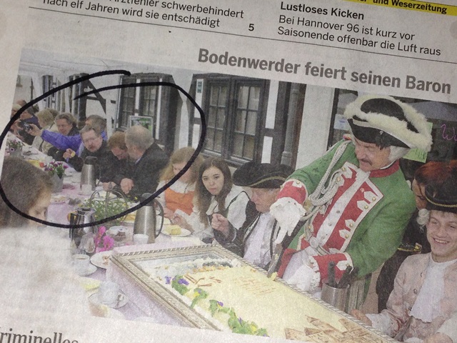 ein Beweisfoto :-) Quelle: die Bodenwerder-Ausgabe der Dewezet