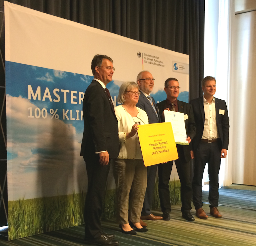 Staatssekretr Gunther Adler mit Vertretern der Landkreise