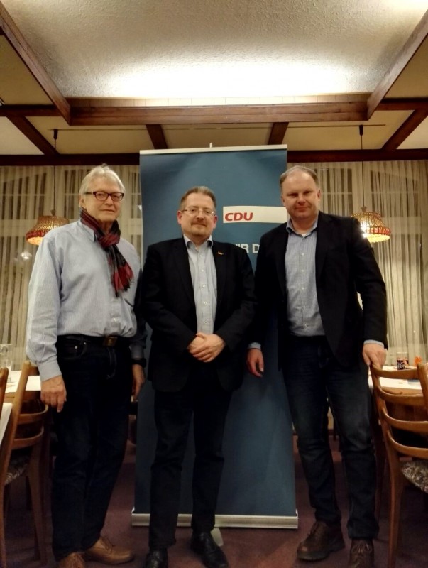 Kreistagsabgeordneter Gerd Kimpel, Bundestagsabgeordneter Michael Vietz, Christian Ilsemann
