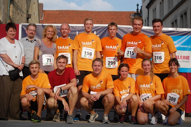 Das Team nach dem erfolgreichen Lauf